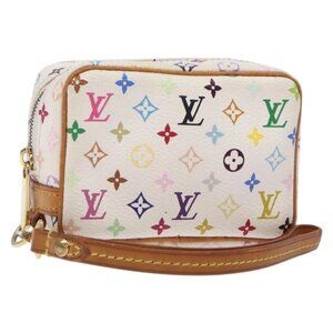 LOUIS VUITTON Monogram Multicolor Trousse Wapity White